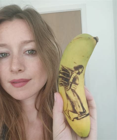 u k woman bruises banana peels to make stunning art cbc radio