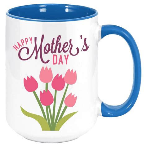 Happy Mothers Day 11oz Coffee Mug With Colored Handle Etsy