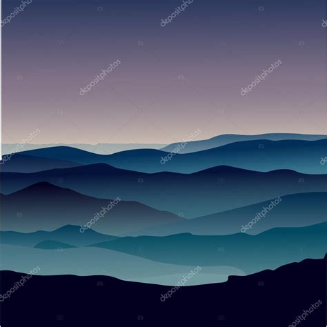 Landscape Mountain View Stock Vector By ©aliona3333 95386010