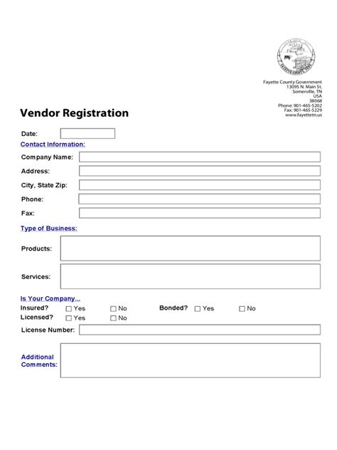 Vendor Registration Form 6 Free Templates In Pdf Word Excel Download