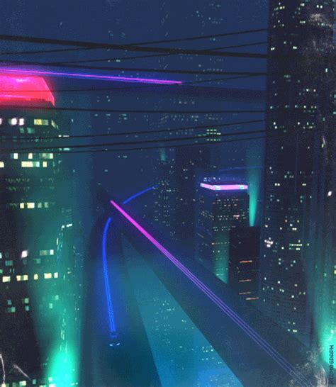 Ville Cyberpunk Cyberpunk City Futuristic City New Retro Wave Retro