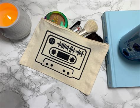 Customizable Pouch Spotify Song Code Cosmetics Bag Etsy