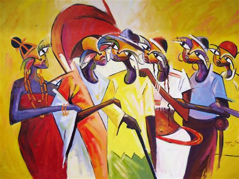 Unity In Diversity Oil Painting By Lawani Sunday