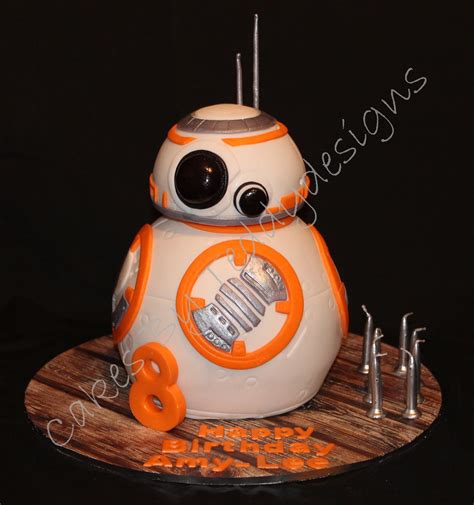Bb8 Cake All Edible Bb8 Cake Star Wars Birthday Party Star Wars