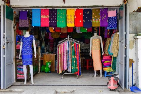Traditional Fashion Shop In Mandalay Myanmar Editorial Stock Image