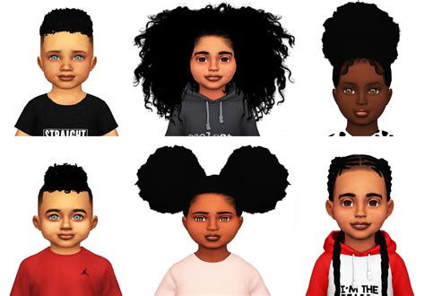 Ebonix Toddler Starter Kit Sims 4 Toddler Sims 4 Children Sims Hair
