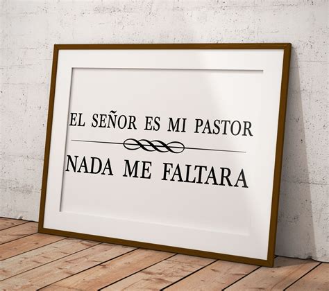Poster El Se Or Es Mi Pastor Nada Me Faltara Spanish Etsy Christian Posters Poster Prints