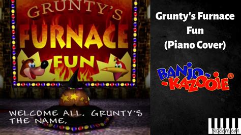 Gruntys Furnace Fun Piano Cover Banjo Kazooie Youtube