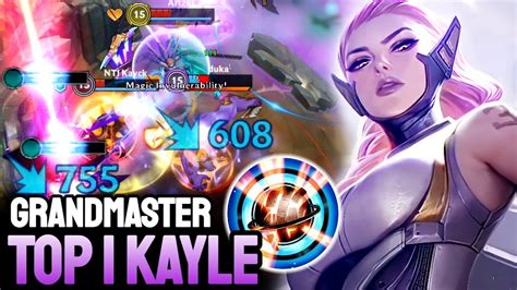 Wild Rift Kayle Top 1 Kayle Gameplay Grandmaster Ranked Youtube