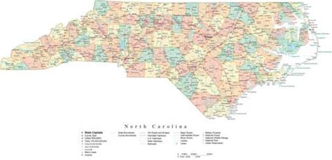 This free to print map is a static image in jpg format. State Map of North Carolina in Adobe Illustrator vector ...
