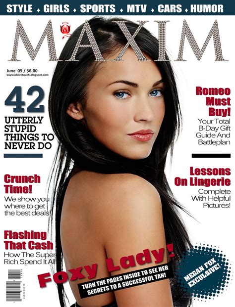 Megan Fox Maxim Magazine Coverukmf Maxim Magazine Covers Maxim