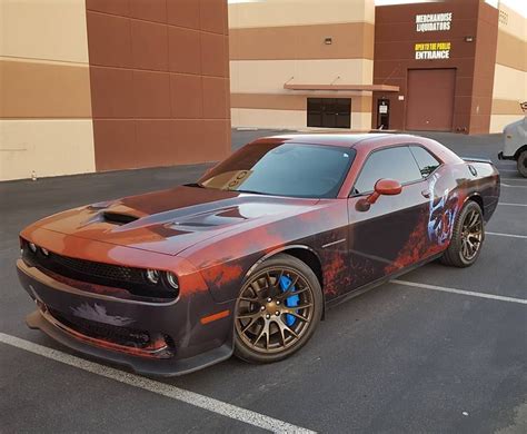Dodge Challenger Hellcat Gets Rusty Wrap Becomes The Rustcat