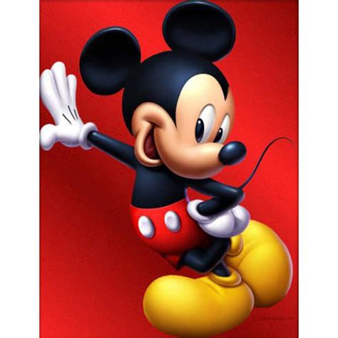 Mickey Mouse Full Round Diamond Painting