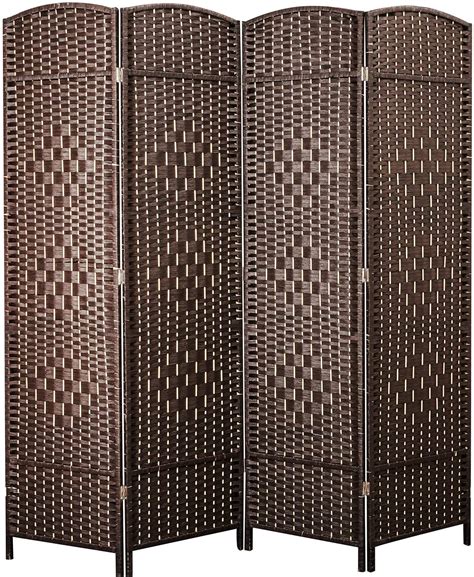 buy cocosica weave fiber room divider natural fiber folding privacy screen with diamond double