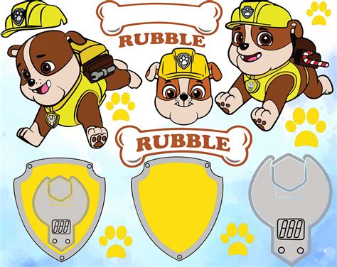 Rubble Svg Rubble Paw Patrol Svg Dog Patrol Svg Patrol Do Inspire