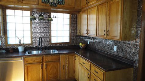 Here's a glance at some of the best tile for this. Tin Backsplash - Kitchen Backsplashes - Traditional ...