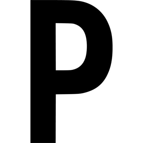 Black Letter P Logo