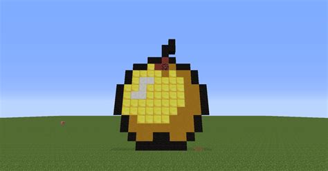 Pixel Art Golden Apple Minecraft Project