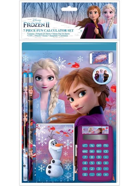 Disney Frozen 2 School Supplies Set With Kids Calculator