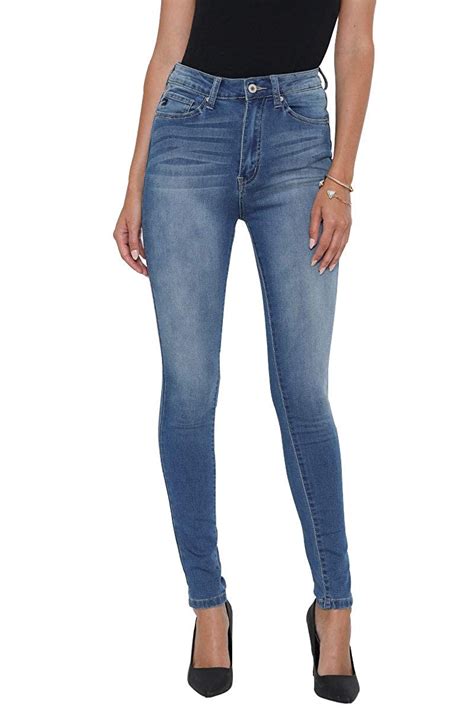 Buy Kan Can Women S Super High Rise Super Skinny Jeans Basic Kc