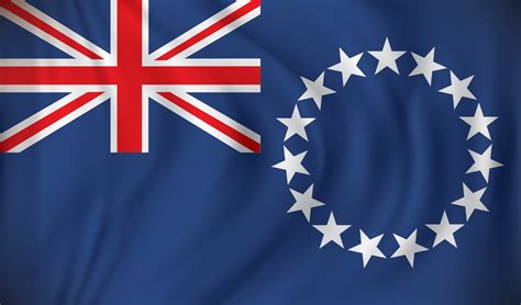 Cook islands vector map with flag. Cook Islands join WIPO - Inventa International