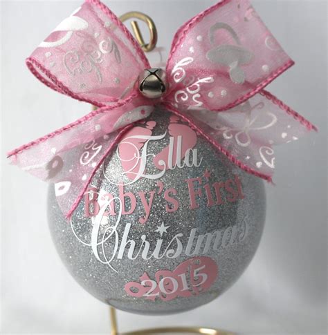 Babys First Christmas Ornament Personalized New Baby