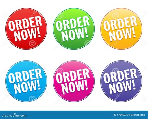 Order Now Label Royalty Free Stock Photo Image 17645075
