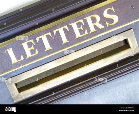 Vintage Mailbox Post Stock Photo Alamy