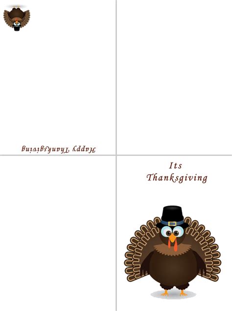 Printable Its Thanksgiving Cards