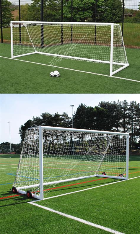 All Aluminium Soccer Goal With Wheels Buy In Stock Fast Dispatch New