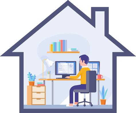 Free Work At Home Illustration 19050335 Png With Transparent Background