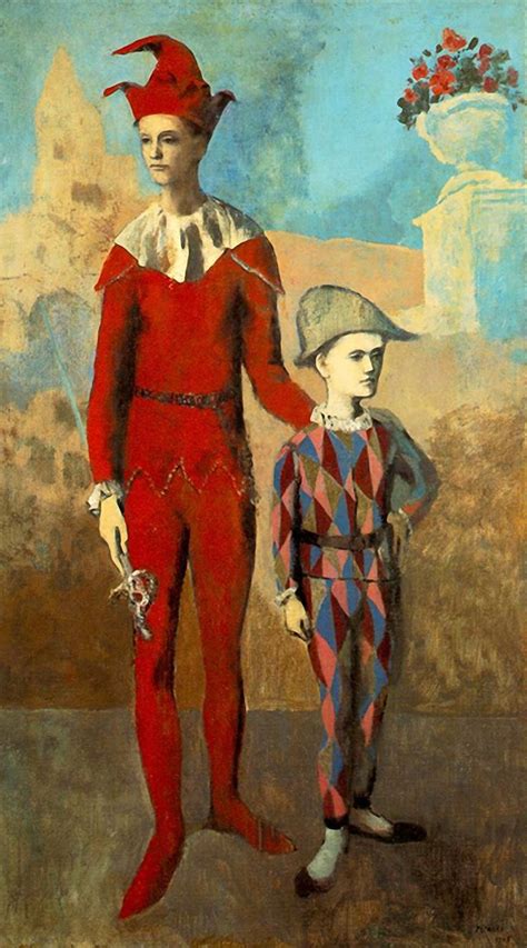 Pablo Picasso Acrobat And Young Harlequin 1905 Oil On Canvas 1911 X