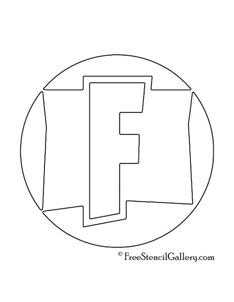 Fortnite Logo 01 Stencil Free Stencil Gallery