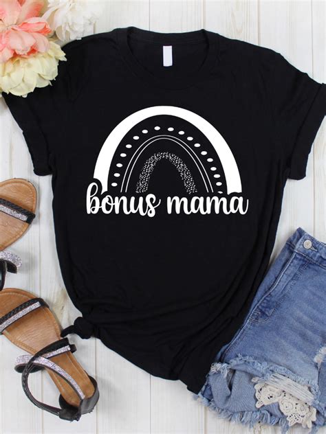 Stepmom Stepmother Bonus Mama Shirts And Tees Womens Stepmom Bonus Mama Mothers Day Outfit In