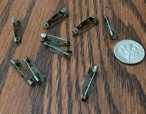 Antique Bronze Pin Backs Diy 24 Pack From Wildwoodbeadcompany On Etsy