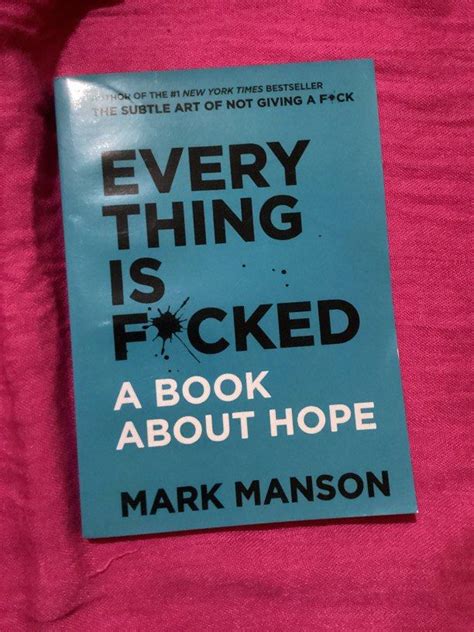 Book Everything Is Fcked By Mark Manson Hobbies And Toys Books