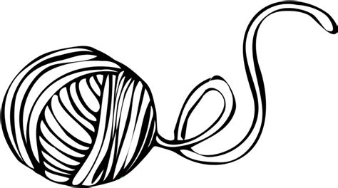 Ball Of Yarn Drawing Free Download On Clipartmag