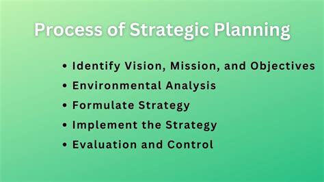 The 5 Step Process Of Strategic Planning Bokastutor