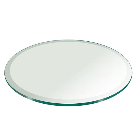 20 Inch Round Glass Table Top 12 Thick Tempered Beveled Edge By Fab