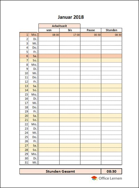 Stundenzettel vorlagen fr excel, word, pdf. Stundenzettel mit Pause, Gesamtstunden und Jahresübersicht 2018 | Vorlagen, Zettel, Notiz