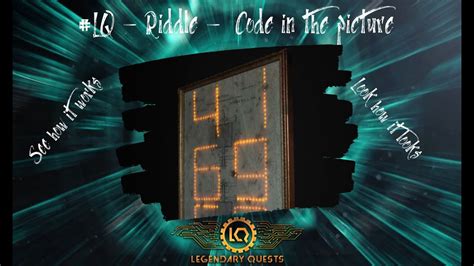 Lq Riddle Code In The Picture For Escape Room See How It Works