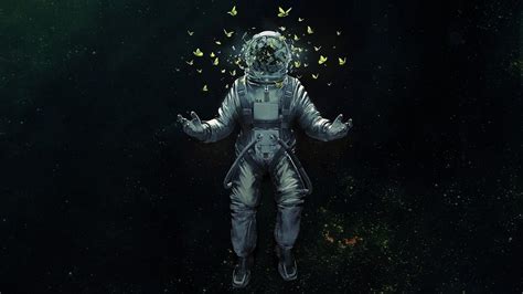 Astronaut Lost In Space Wallpaper
