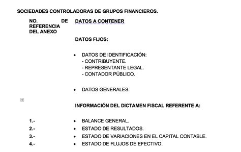 Anexo 16 A Dictámenes Fiscales Especiales De La De La Resolución