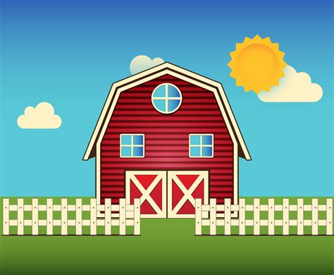 Barn Vector Illustration Vector Art And Graphics