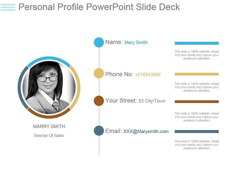 Choose a cv template, fill it out, and download in seconds. Personal Profile Powerpoint Slide Deck | PowerPoint Slide ...