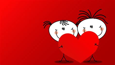 Day Art Boy Couple Cute Girl Happy Heart Hug Red