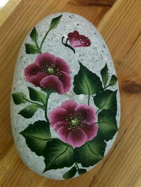 Beautiful Diy Painted Rocks Flowers Ideas