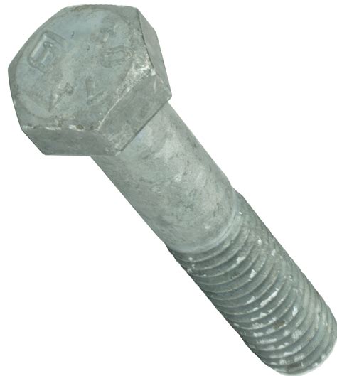 14 20 X 1 Hex Bolts And Nuts Combo Galvanized Steel Qty 50