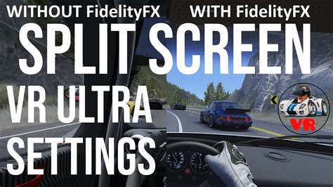 AMD FidelityFX Side By Side Comparision In ASSETTO CORSA Of Reverb G2