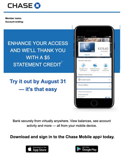 Get the inside scoop on finances, news and more! Expired Targeted Chase: Download Chase App & Get $5 ...